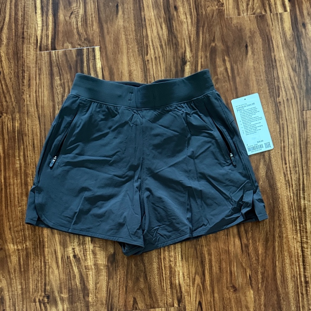 Lululemon Athletica Dark Gray License To Train  HR Shorts 4”